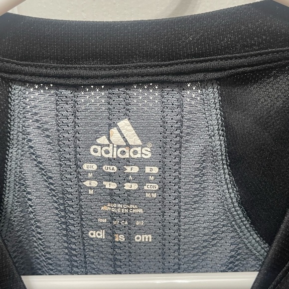 Adidas short sleeve shirt blue gray - Picture 12 of 13
